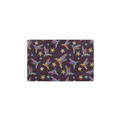 Hummingbird Pattern Print Design 04 Kitchen Mat