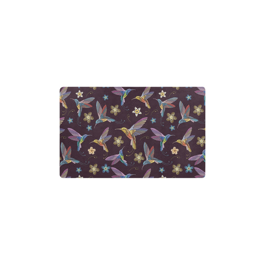 Hummingbird Pattern Print Design 04 Kitchen Mat