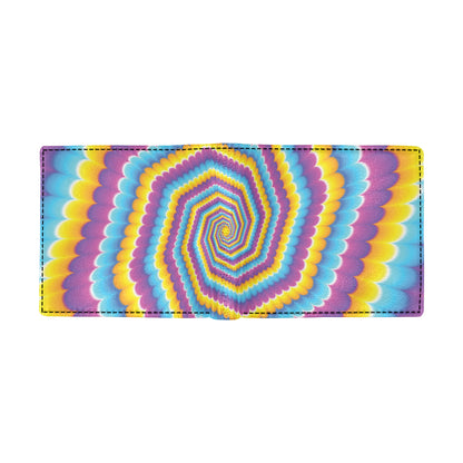 Optical illusion Pattern Print Design A04 Men's ID Card Wallet