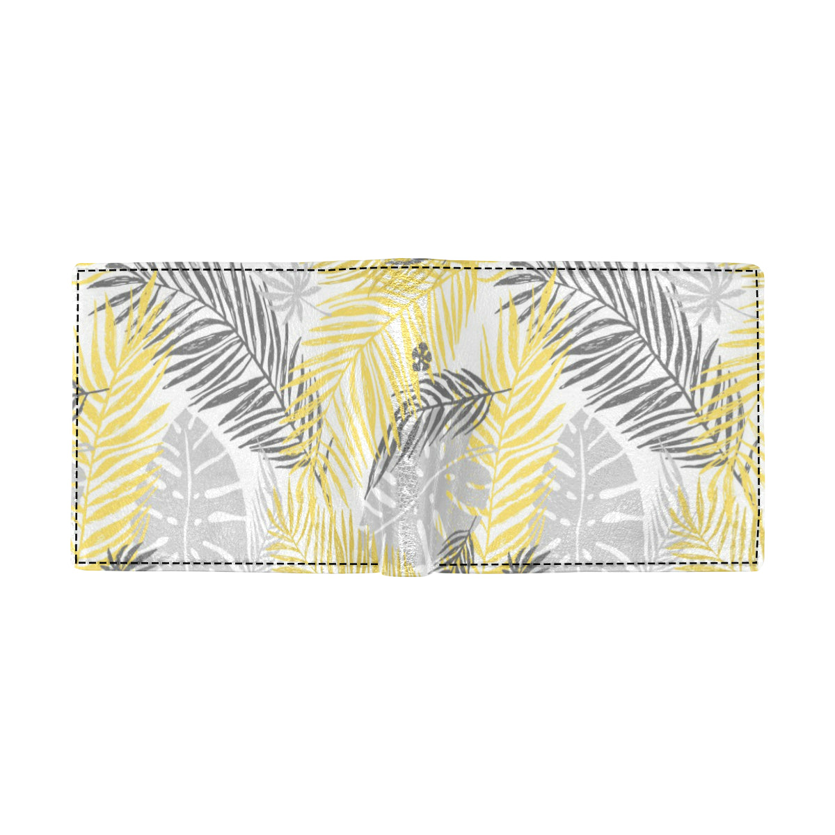 Palm Leaves Pattern Print Design PL012 Men's ID Card Wallet