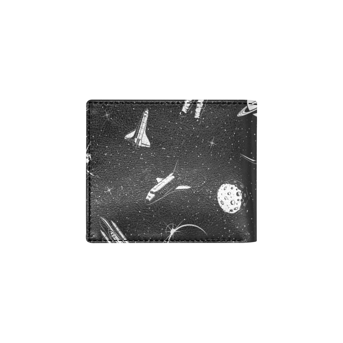 Space Pattern Men's ID Card Wallet