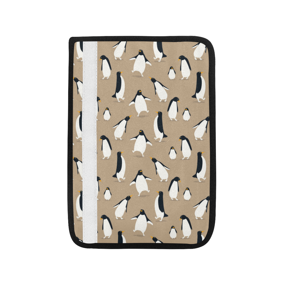 Penguin Pattern Print Design A01 Car Seat Belt Cover