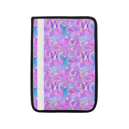 Psychedelic Trippy Mushroom Print Car Seat Belt Cover