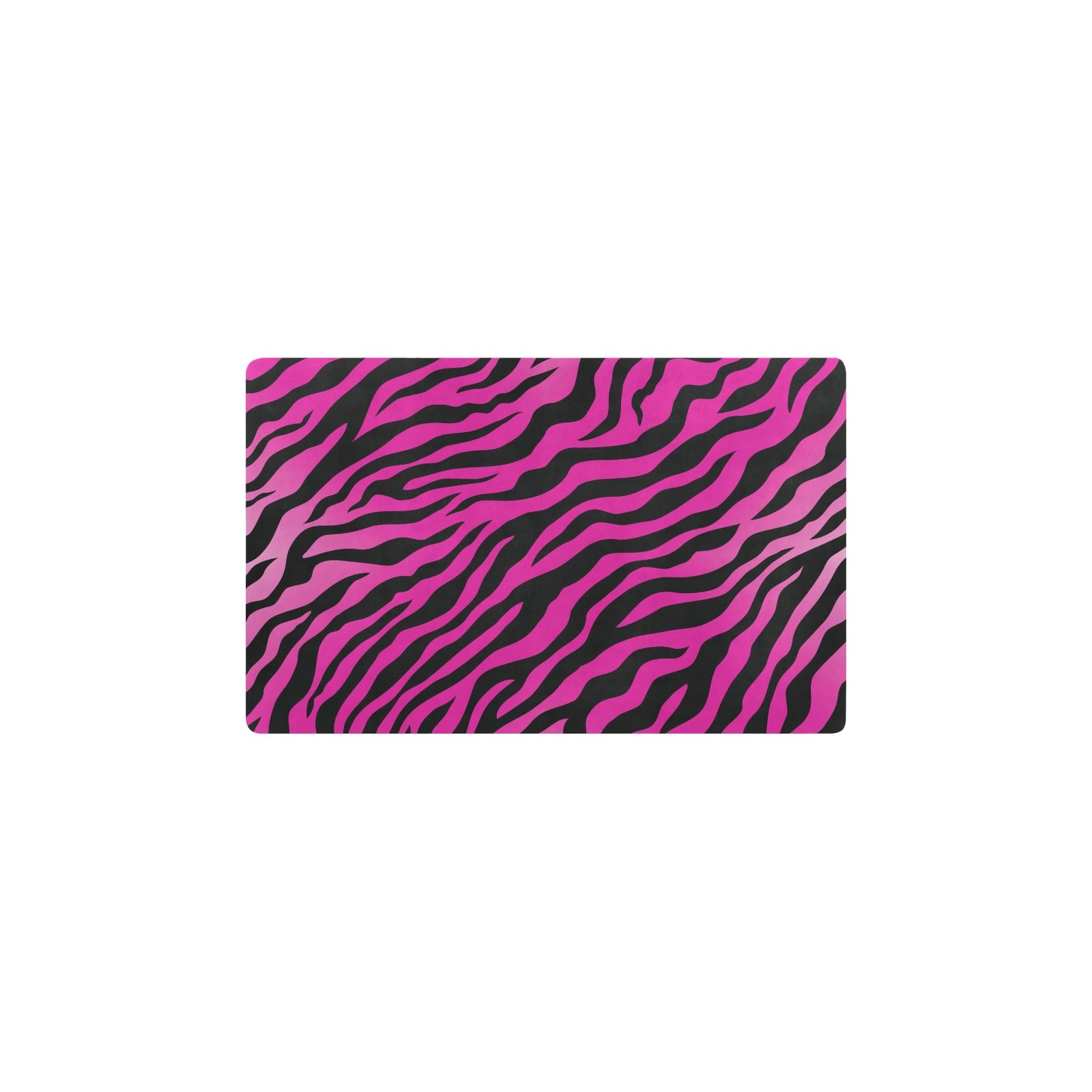 Pink Zebra Kitchen Mat