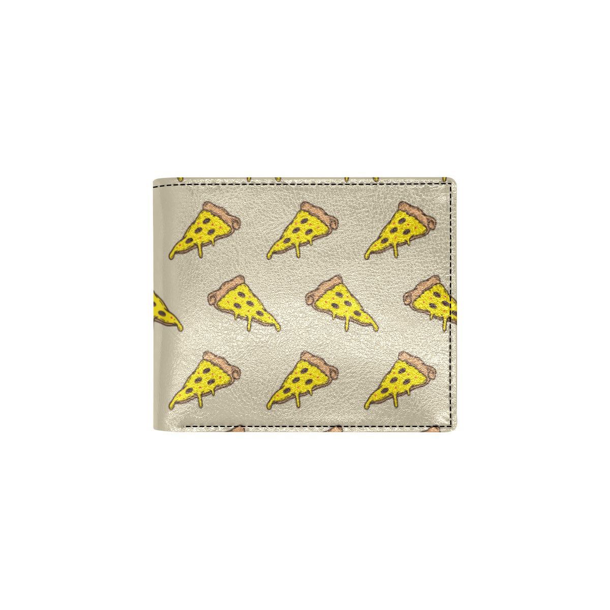 Pizza Pattern Print Design A04 Men's ID Card Wallet