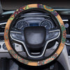 Boho Pattern Print Design 07 Steering Wheel Cover with Elastic Edge