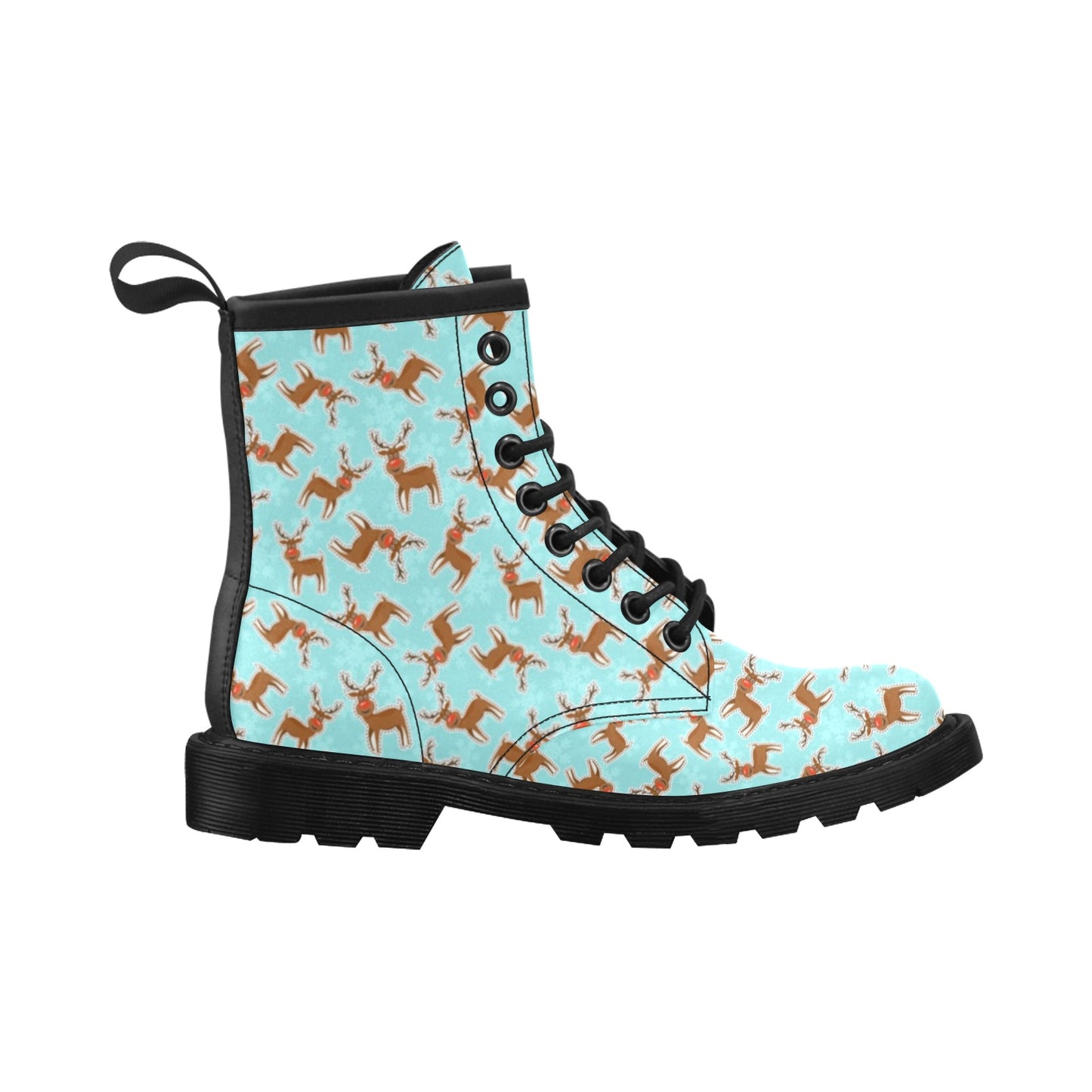 Reindeer Print Design LKS403 Women's Boots