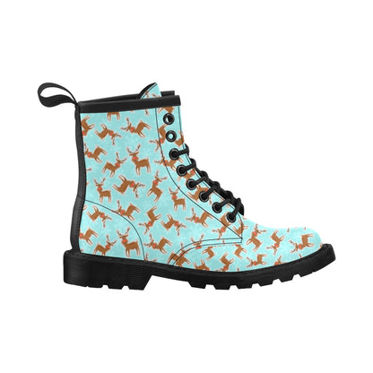 Reindeer Print Design LKS403 Women's Boots