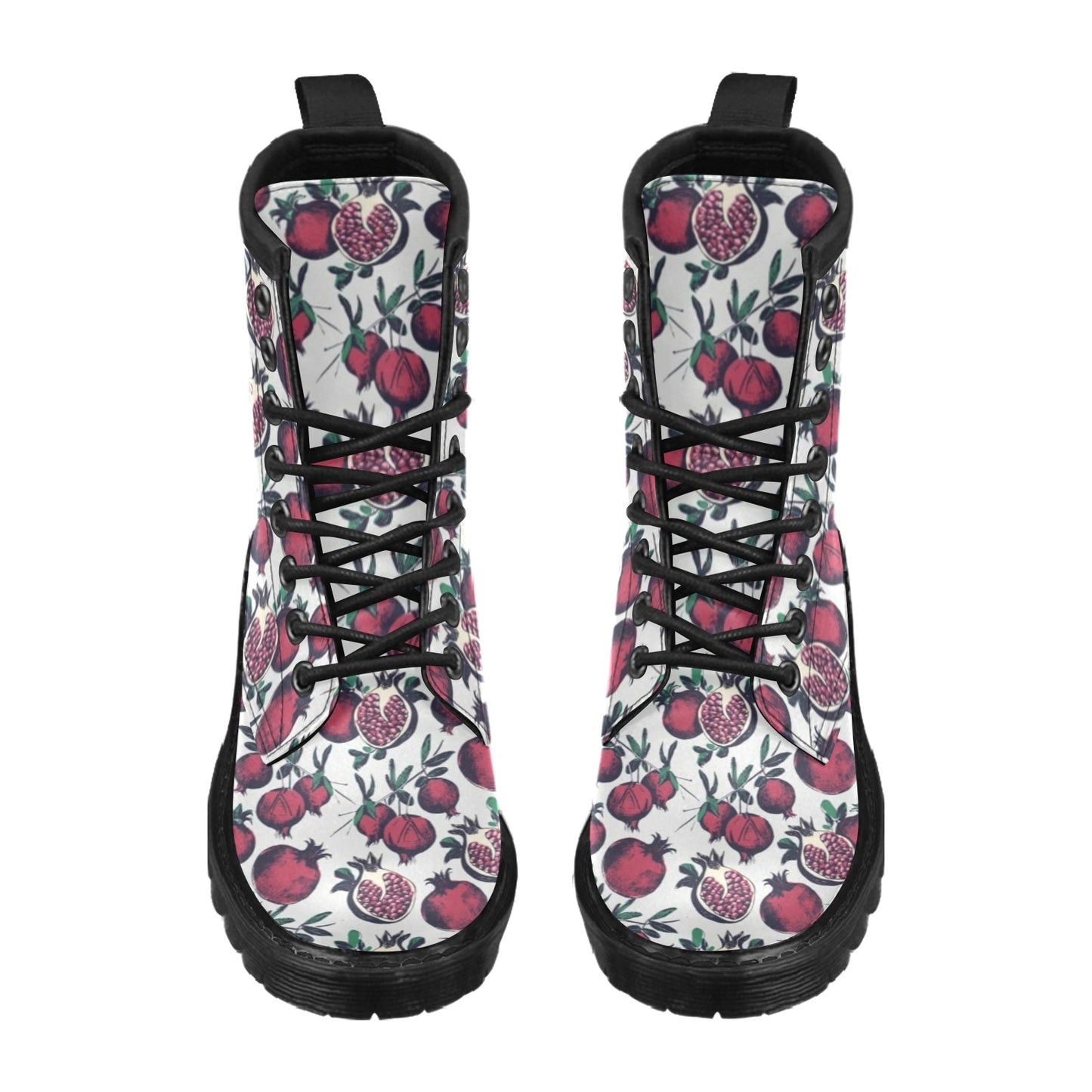 Pomegranate Pattern Print Design PG01 Women's Boots