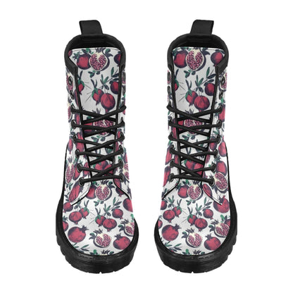 Pomegranate Pattern Print Design PG01 Women's Boots