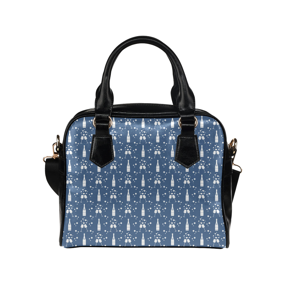 Champagne Pattern Print Design 05 Shoulder Handbag
