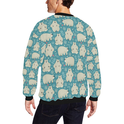 Bear Pattern Print Design BE04 Men Long Sleeve Sweatshirt