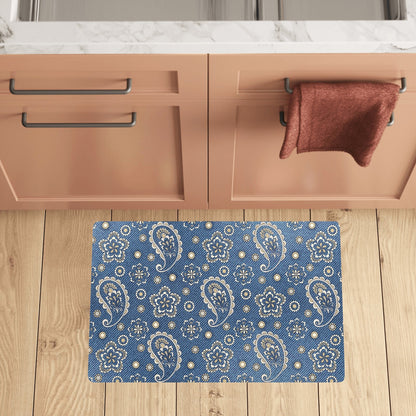 Jean Paisley Pattern Print Design 01 Kitchen Mat