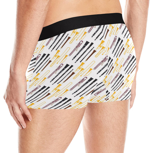 Clarinet Pattern Print Design 01 Men's Boxer Briefs