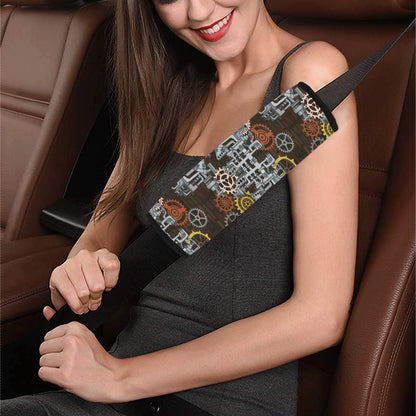Mechanic Pattern Print Design 04 Car Seat Belt Cover