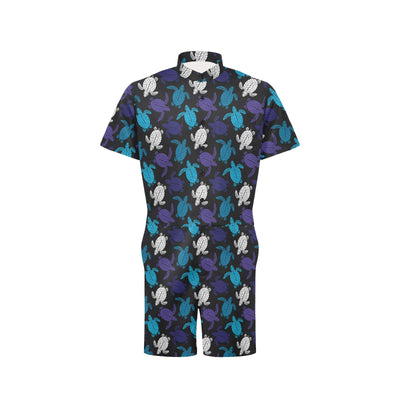 Sea Turtle Print Design LKS306 Men's Romper