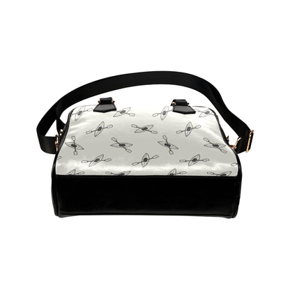 Kayak Pattern Print Design 01 Shoulder Handbag