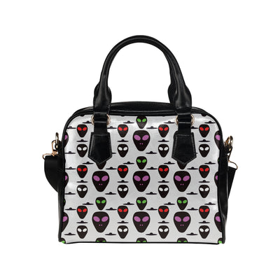 Alien Pattern Print Design 06 Shoulder Handbag