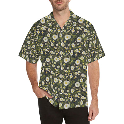 Daisy Pattern Print Design 03 Men's Hawaiian Shirt