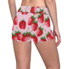 Strawberry Pattern Print Design SB03 Yoga Shorts