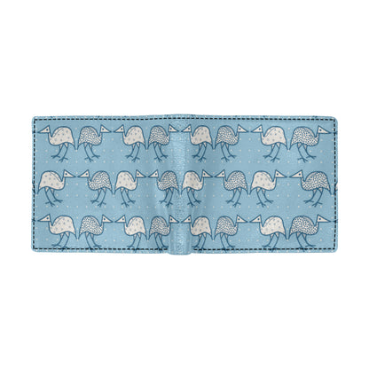 Emu Pattern Print Design 01 Men's ID Card Wallet