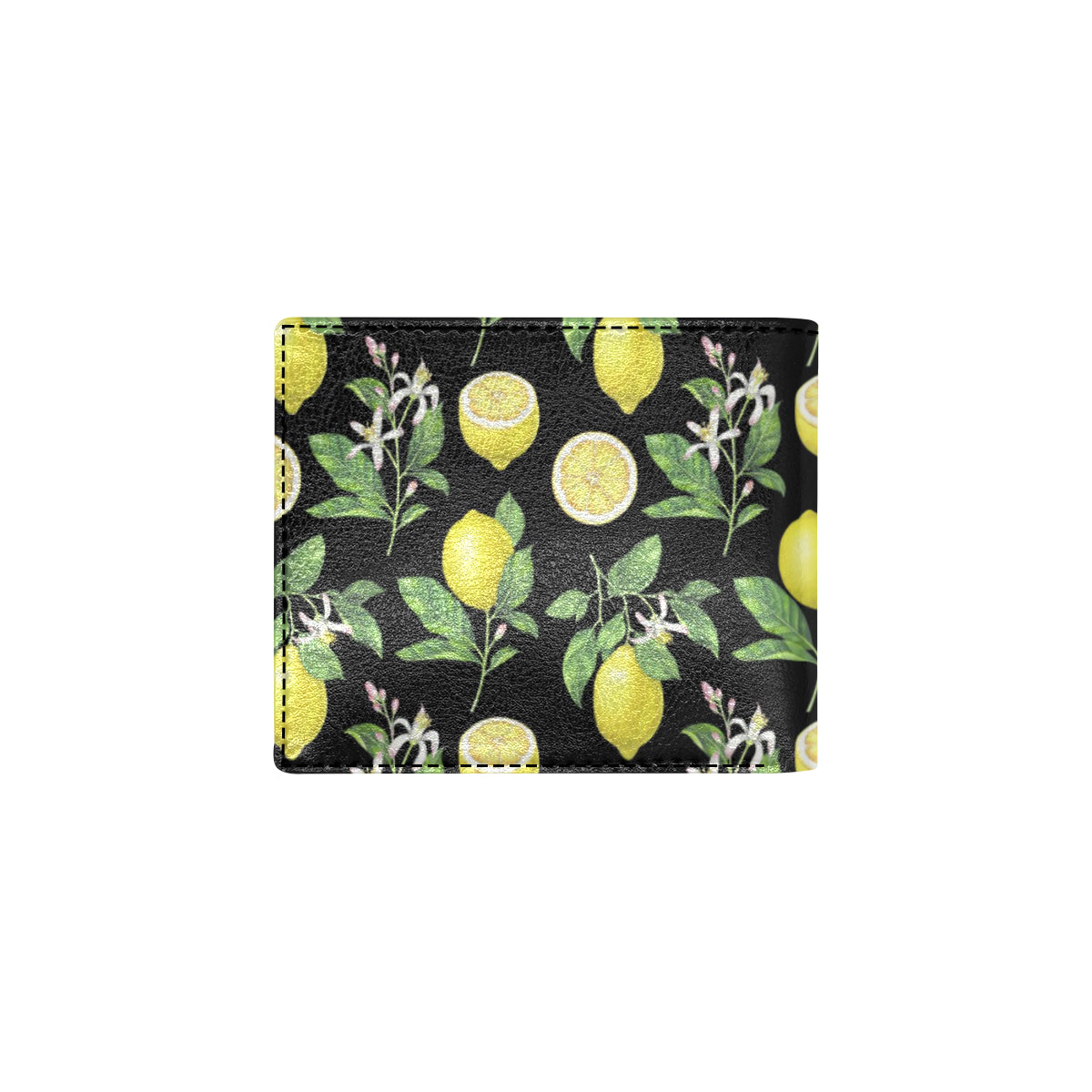 Lemon Pattern Print Design LM02 Men's ID Card Wallet