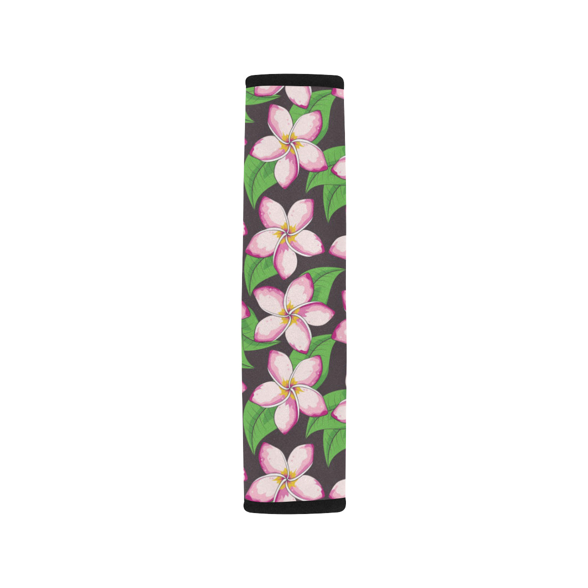 Pink Plumeria Pattern Print Design PM019 Car Seat Belt Cover