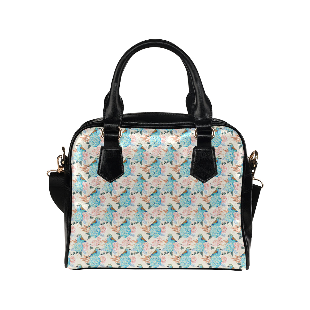 Bluebird Pattern Print Design 03 Shoulder Handbag