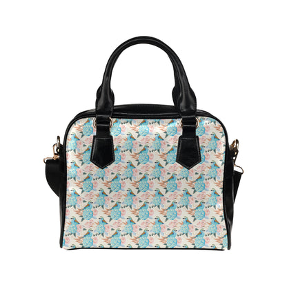 Bluebird Pattern Print Design 03 Shoulder Handbag