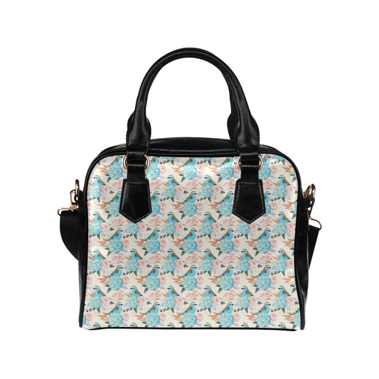 Bluebird Pattern Print Design 03 Shoulder Handbag