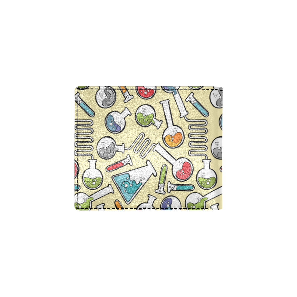 Chemical Pattern Print Design 04 Men's ID Card Wallet