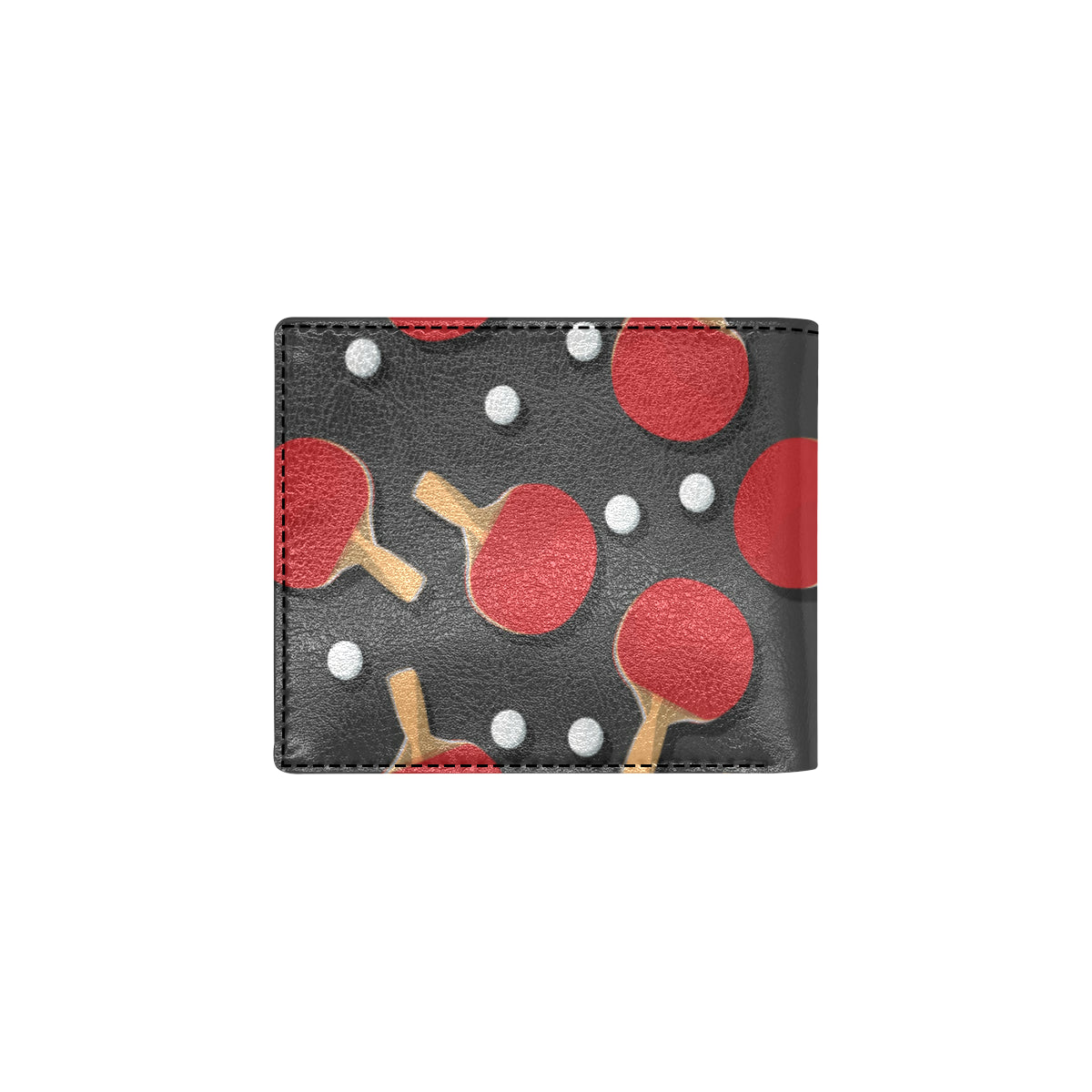 Ping Pong Pattern Print Design A05 Men's ID Card Wallet