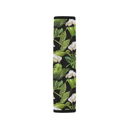 Tropical Flower Pattern Print Design TF026 Car Seat Belt Cover