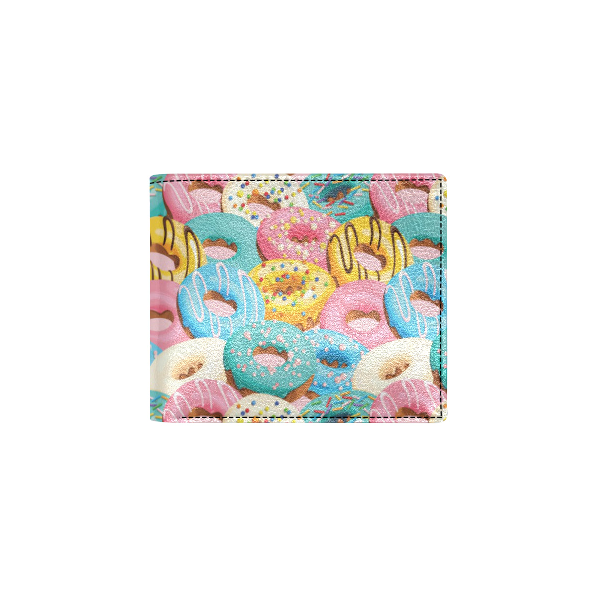Donut Pattern Print Design DN01 Men's ID Card Wallet