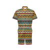 African Pattern Print Design 03 Men's Romper