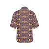 Aztec Pattern Print Design 09 Women's Hawaiian Shirt