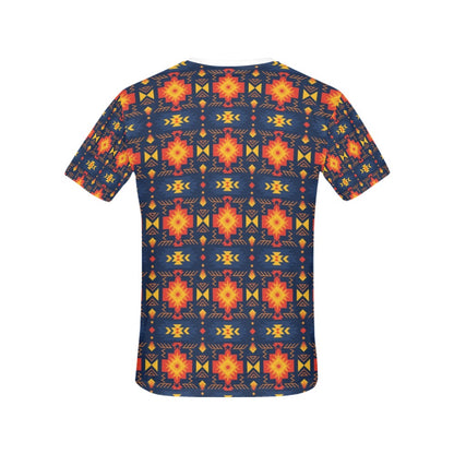 Southwest Pattern Print Design LKS307 Women's  T-shirt