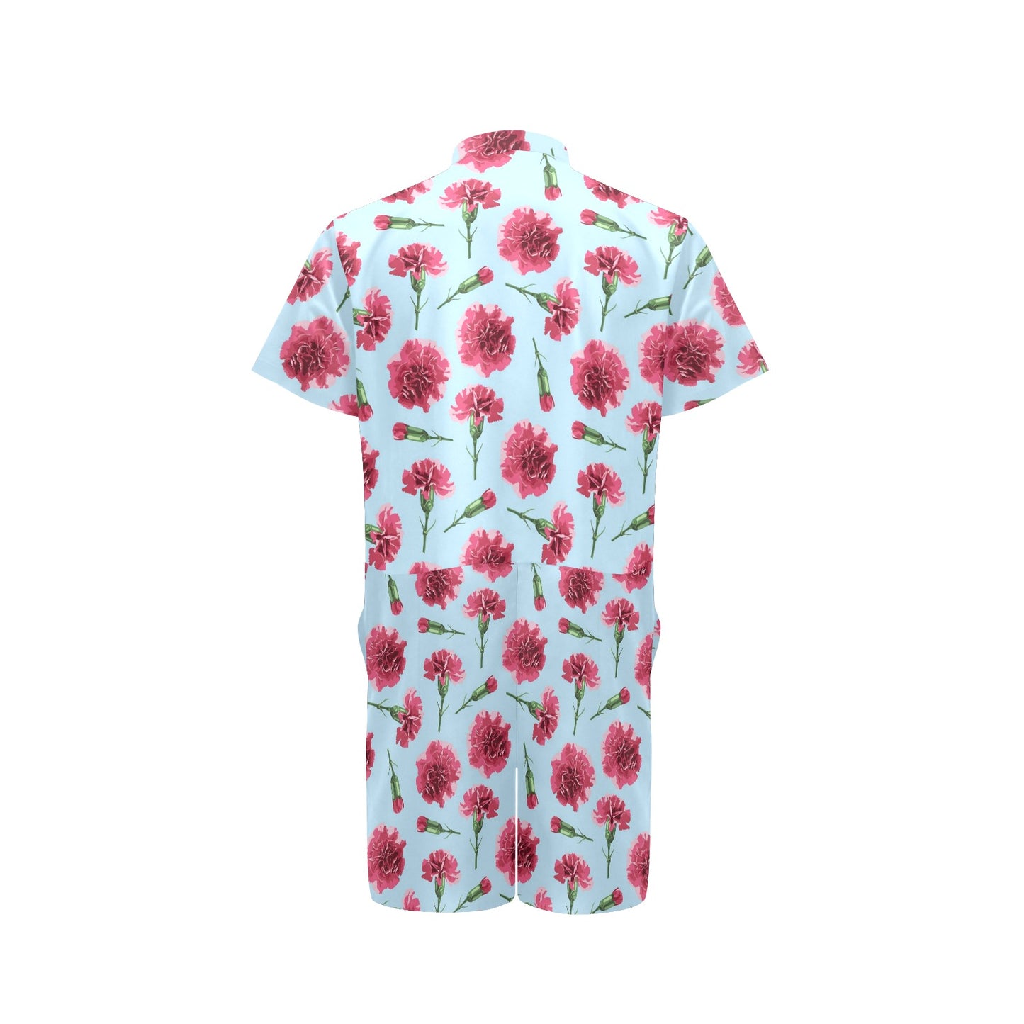 Carnations Pattern Print Design CN01 Men's Romper