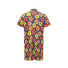 Hibiscus Pattern Print Design HB024 Men's Romper