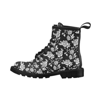 Rose Pattern Print Design RO013 Women's Boots