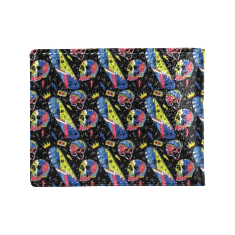Skateboard Print Design LKS304 Men's ID Card Wallet