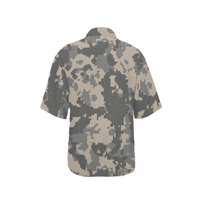 ACU Digital Camouflage Women's Hawaiian Shirt