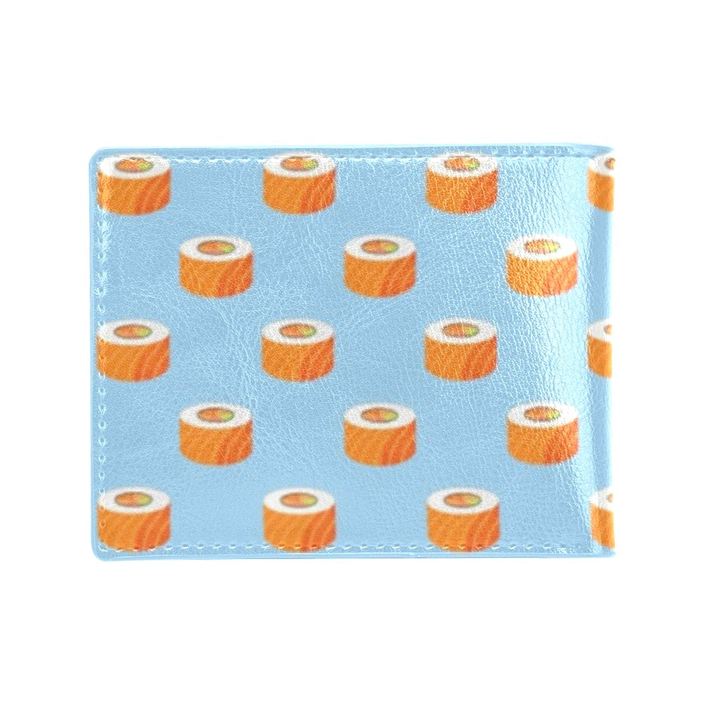 Salmon Sushi Print Design LKS307 Men's ID Card Wallet