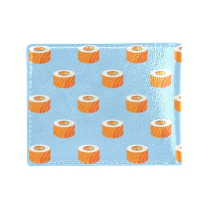 Salmon Sushi Print Design LKS307 Men's ID Card Wallet