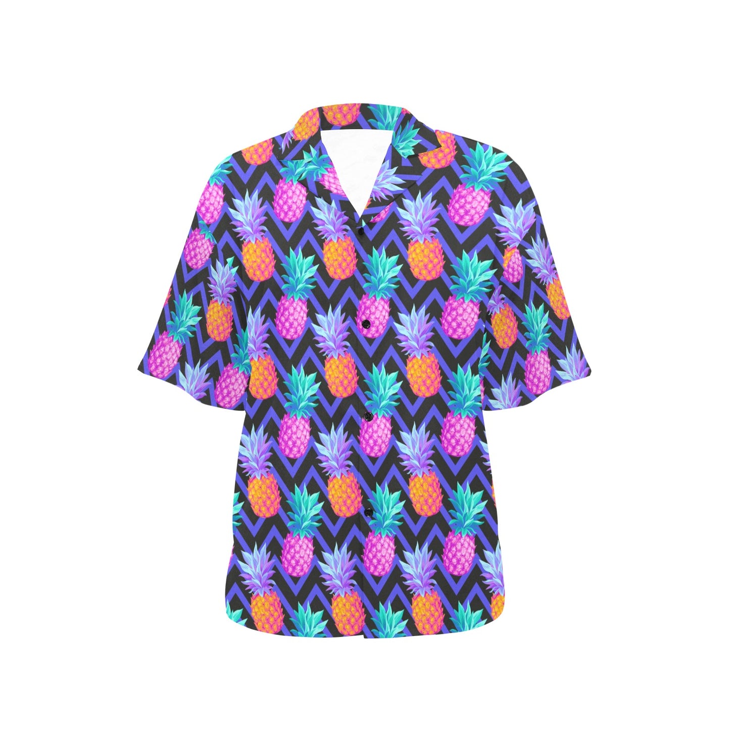 Pineapple Color Art Pattern Women's Hawaiian Shirt