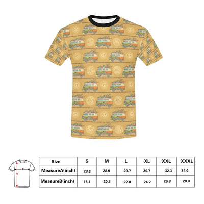 Hippie Van Print Design LKS304 Men's All Over Print T-shirt