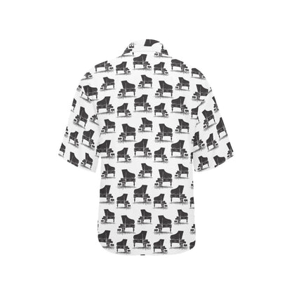 Piano Print Design LKS401 Women's Hawaiian Shirt
