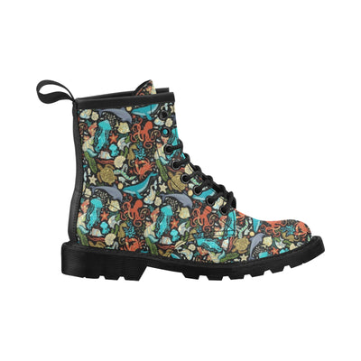 Underwater Animal Print Design LKS301 Women's Boots