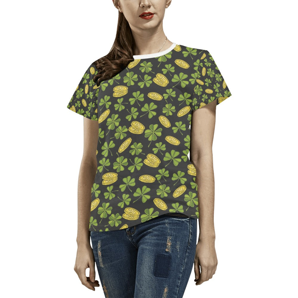 St Patricks Day Print Design LKS305 Women's  T-shirt