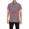 Boho Pattern Print Design 02 Men's Short Sleeve Button Up Shirt